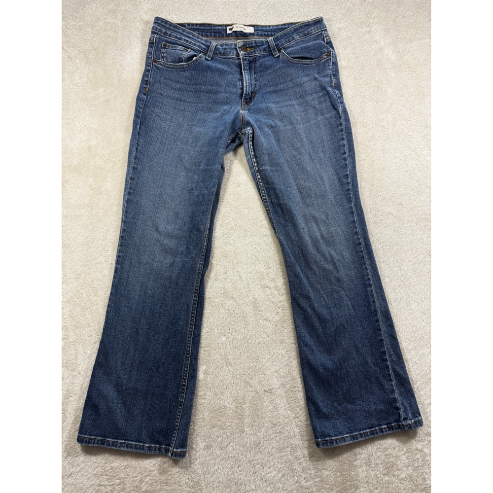 Levi's Womens‎ 518 Superlow Bootcut Stretch Blue Jeans 13S Meas: 33x29